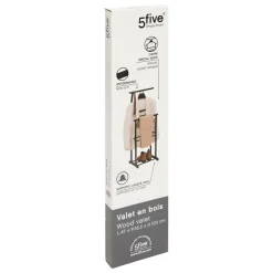 5 FIVE SIMPLY SMART - 5five - valet "dandy" en bois noir h103cm