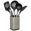5 FIVE SIMPLY SMART - 5five - 5 ustensiles de cuisine avec pot de rangement en inox
