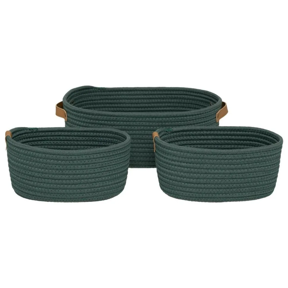 5 FIVE SIMPLY SMART - 5five - set de 3 paniers "duo" ficus