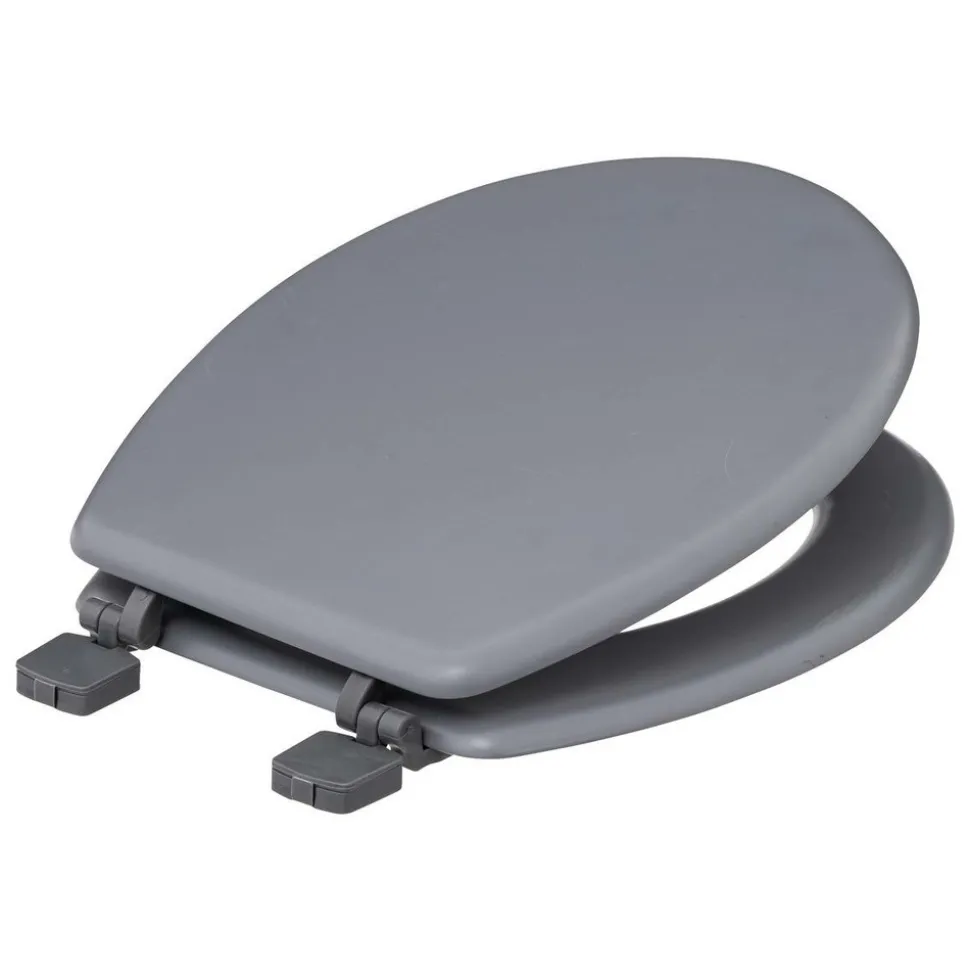 5 FIVE SIMPLY SMART - 5five - abattant wc "colorama" gris en bois laqué