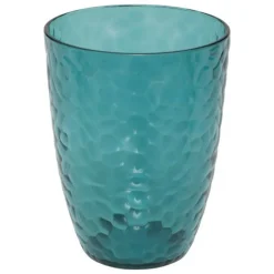 5 FIVE SIMPLY SMART - 5five - verre à eau martelé "estiva" bleu