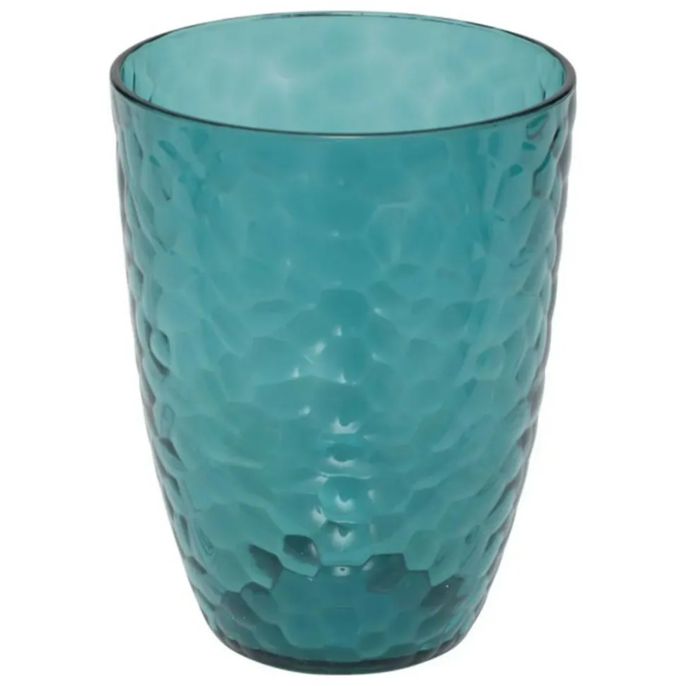 5 FIVE SIMPLY SMART - 5five - verre à eau martelé "estiva" bleu