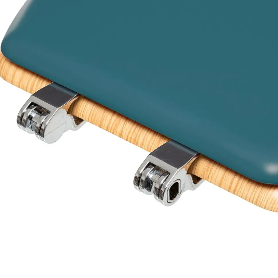 5 FIVE SIMPLY SMART - 5five - abattant wc "modern color" bleu pétrole en bois