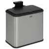 5 FIVE SIMPLY SMART - 5five - poubelle à compost en inox 5l