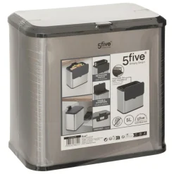 5 FIVE SIMPLY SMART - 5five - poubelle à compost en inox 5l