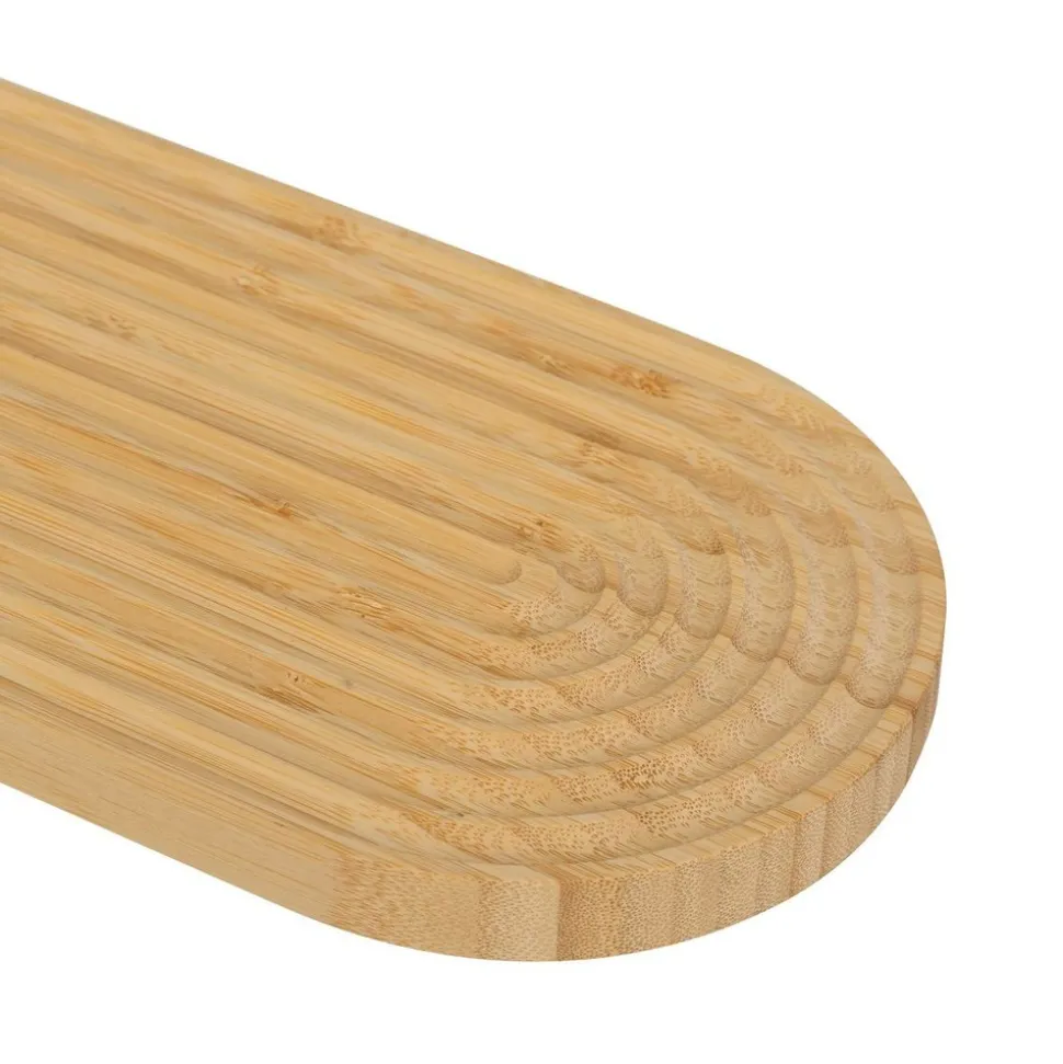 5 FIVE SIMPLY SMART - 5five - planche à découper avec rainures en bambou 60x16cm