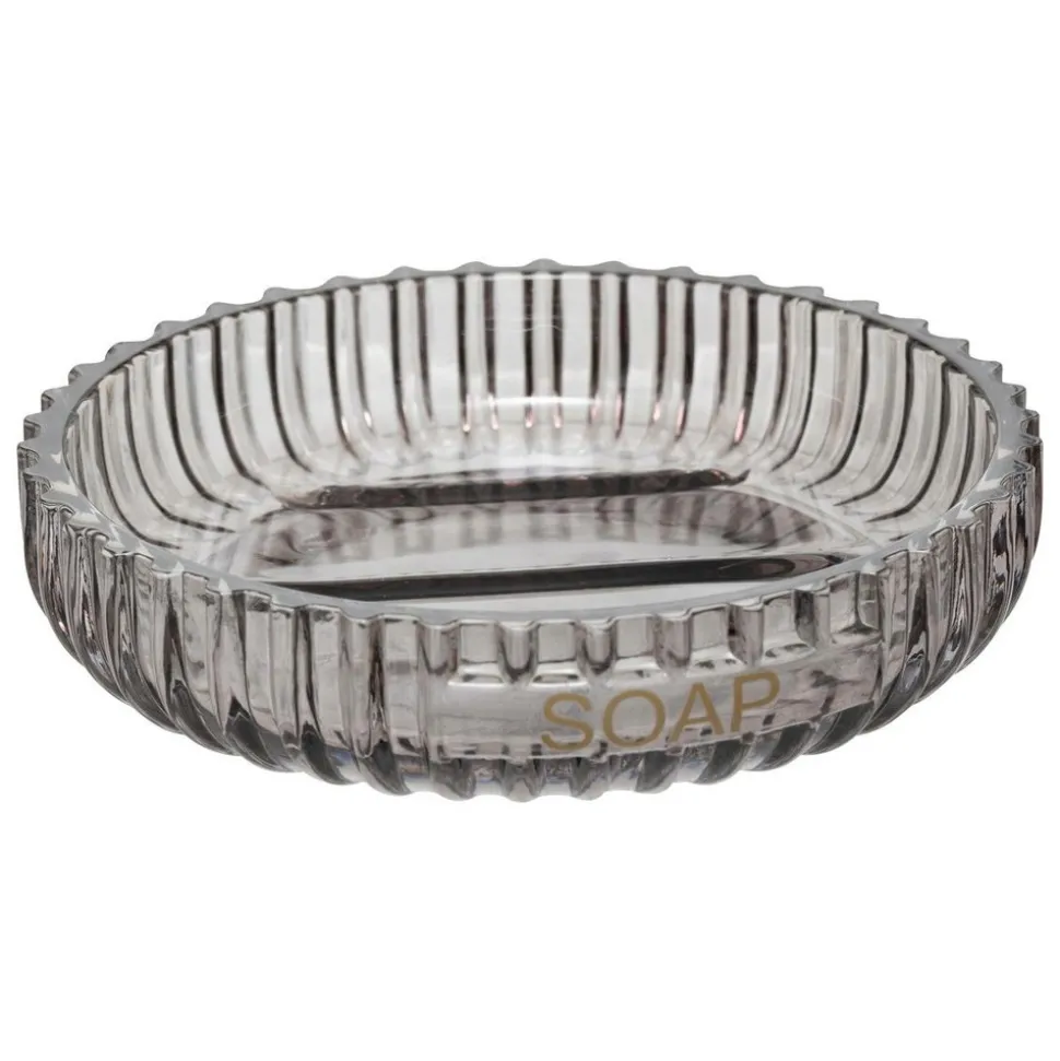 5 FIVE SIMPLY SMART - 5five - porte-savon "glass" gris