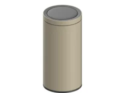 5 FIVE SIMPLY SMART - 5five - poubelle automatique "delta" en métal beige 40l
