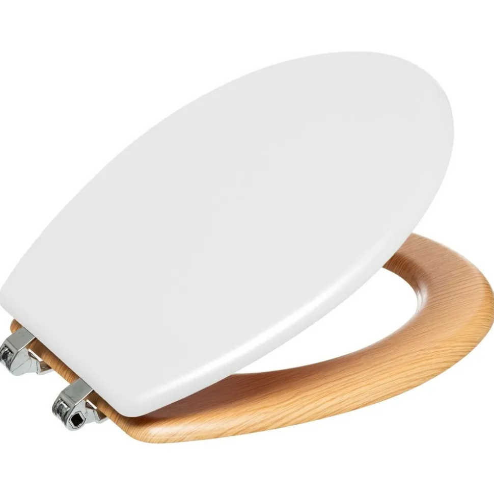 5 FIVE SIMPLY SMART - 5five - abattant wc "modern color" blanc en bois