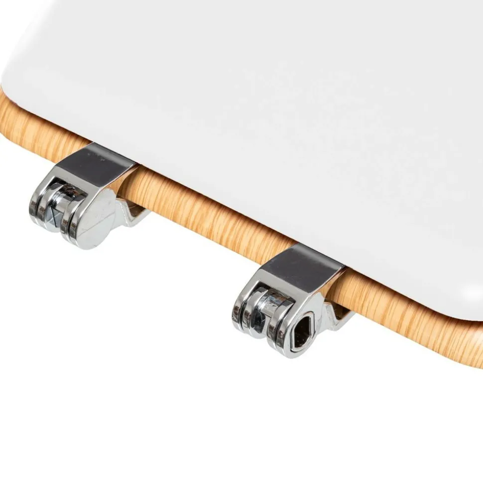 5 FIVE SIMPLY SMART - 5five - abattant wc "modern color" blanc en bois