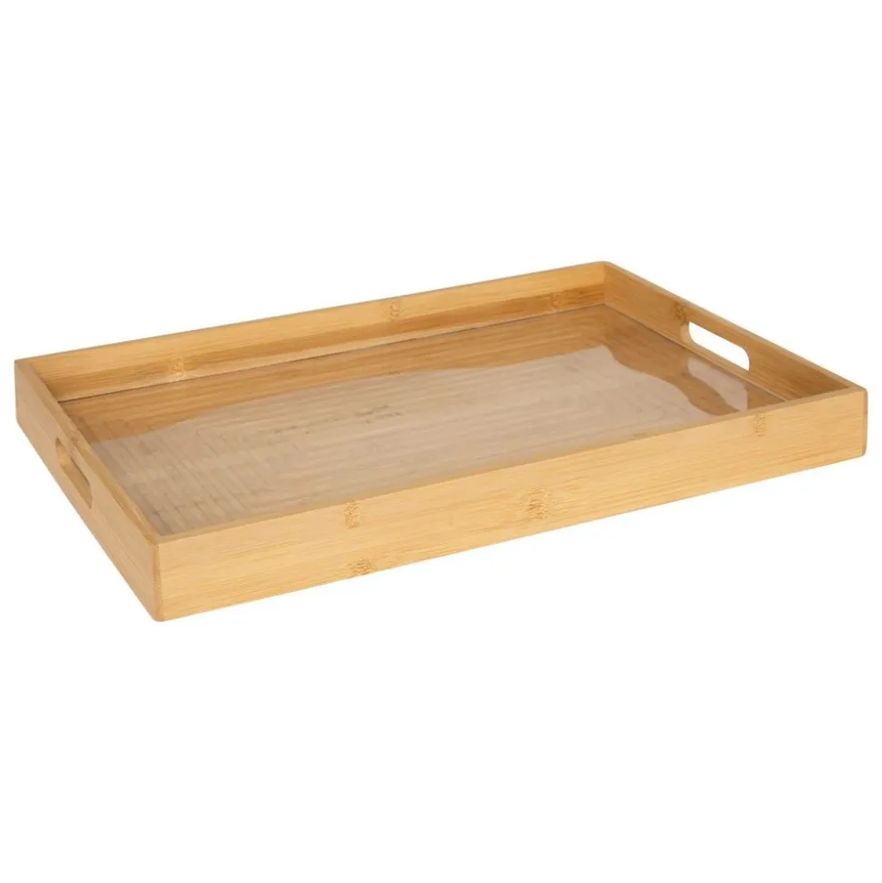 5 FIVE SIMPLY SMART - 5five - plateau avec poignées en bambou 46x30cm