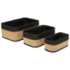 5 FIVE SIMPLY SMART - 5five - 3 paniers en tissu marron 30,5x21cm