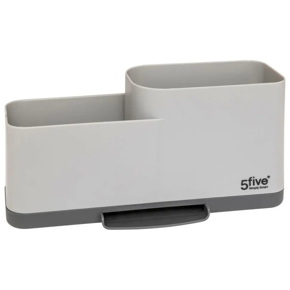 5 FIVE SIMPLY SMART - 5five - organiseur évier "néo" avec distributeur gris