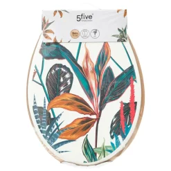 5 FIVE SIMPLY SMART - 5five - abattant wc "palawan" multicolore en bois