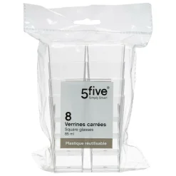 5 FIVE SIMPLY SMART - 5five - 8 verrines carrées plastique