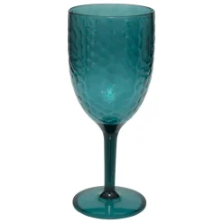 5 FIVE SIMPLY SMART - 5five - verre à vin martelé "estiva" bleu