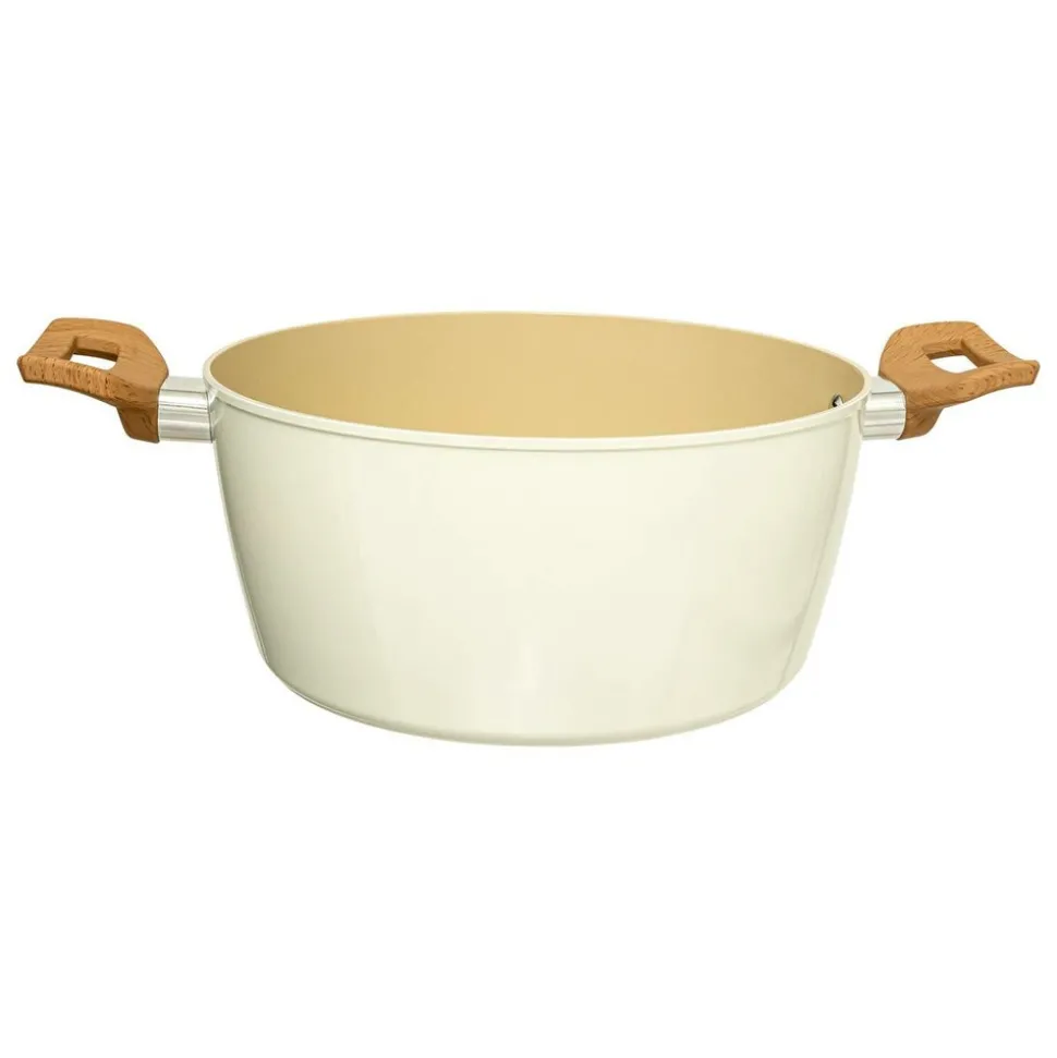 5 FIVE SIMPLY SMART - 5five - faitout "harmony" d24cm en aluminium forgé beige
