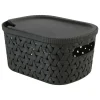 5 FIVE SIMPLY SMART - 5five - panier "tressy" en plastique noir 2,3l