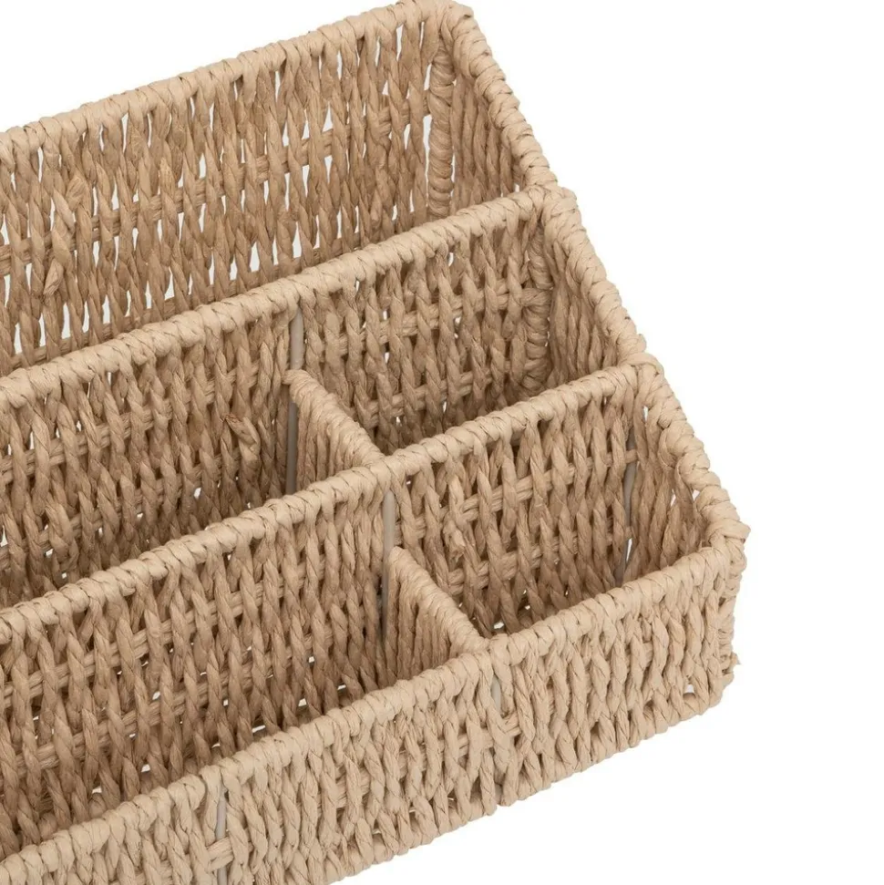 5 FIVE SIMPLY SMART - 5five - organiseur "kord" avec compartiments en papier tressé