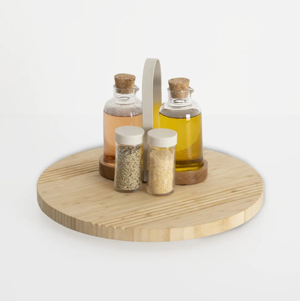 5 FIVE SIMPLY SMART - 5five - plateau tournant en bambou d35cm