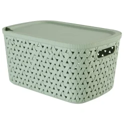 5 FIVE SIMPLY SMART - 5five - panier "tressy" en plastique sauge 6,7l