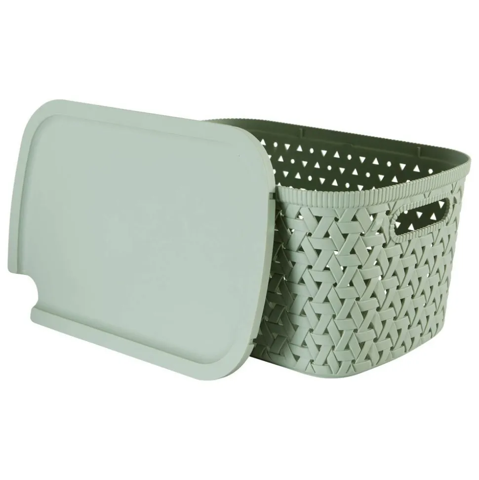 5 FIVE SIMPLY SMART - 5five - panier "tressy" en plastique sauge 6,7l