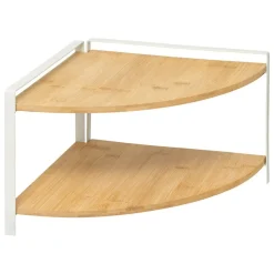 5 FIVE SIMPLY SMART - 5five - étagère d angle "ordera" 2 niveaux blanc