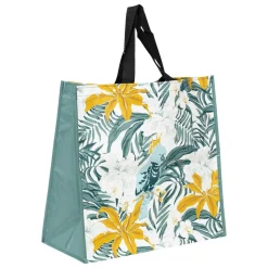 5 FIVE SIMPLY SMART - 5five - sac de shopping motif tropical 45x43cm