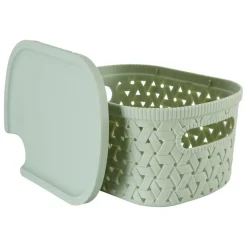 5 FIVE SIMPLY SMART - 5five - panier "tressy" en plastique sauge 2,3l