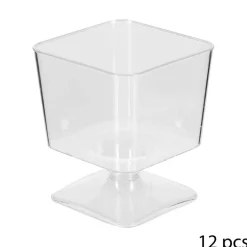 5 FIVE SIMPLY SMART - 5five - 12 verrines carrées sur pieds plastique