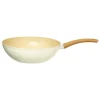 5 FIVE SIMPLY SMART - 5five - wok "harmony" d28cm en aluminium forgé beige