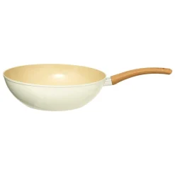 5 FIVE SIMPLY SMART - 5five - wok "harmony" d28cm en aluminium forgé beige