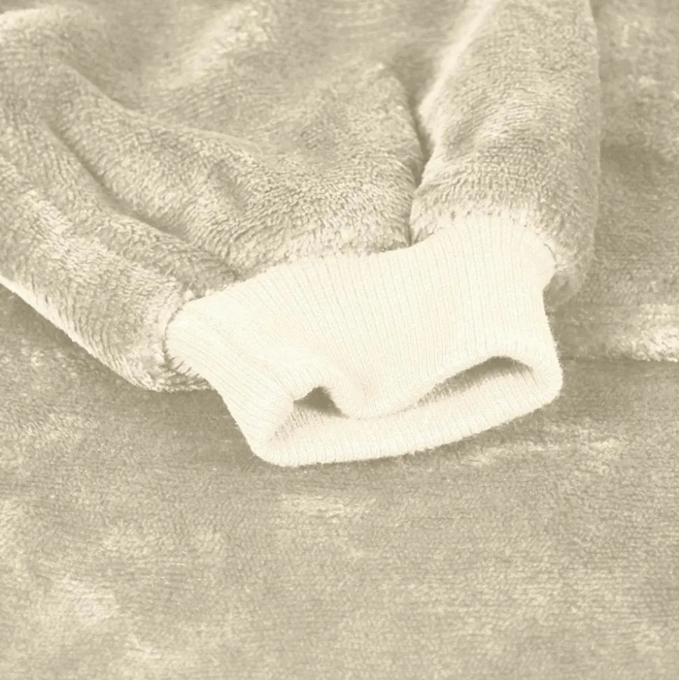 ACTIFORME - Sweat en plaid chaud et doux - vêtement confortable d'intérieur toodhoodie - | beige |