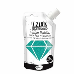 ALADINE - Peinture à paillettes - turquoise - 80 ml