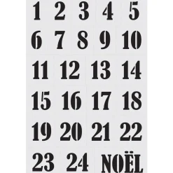 ALADINE - Pochoir déco calendrier de l'avent