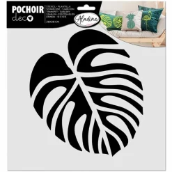 ALADINE - Pochoir pour textiles - feuille tropicale