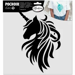 ALADINE - Pochoir pour textiles - licorne