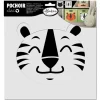 ALADINE - Pochoir superposable - tête de tigre