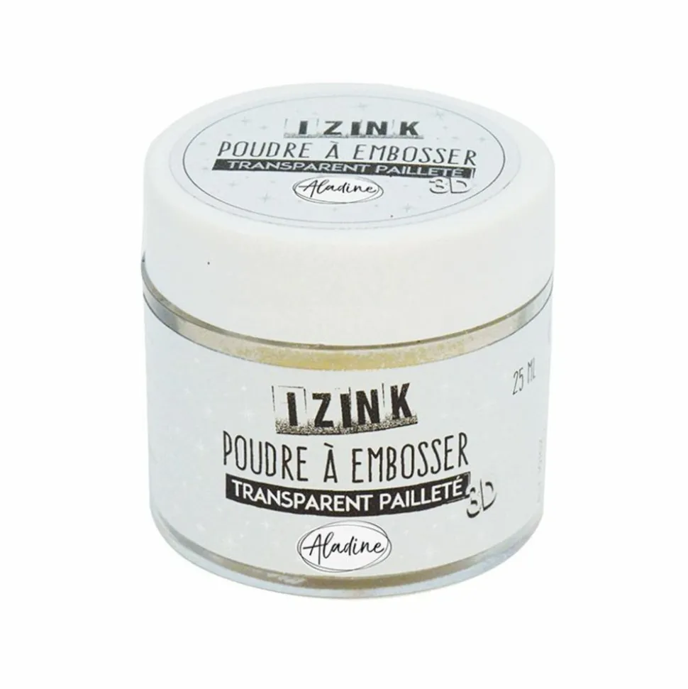 ALADINE - Poudre à embosser transparente pailletée - 25 ml