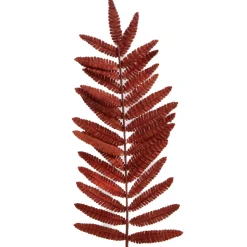 AMADEUS - Tige de fougère artificielle, coloris brique - H.125cm