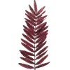 AMADEUS - Tige de fougère artificielle, coloris bordeaux - H.125cm