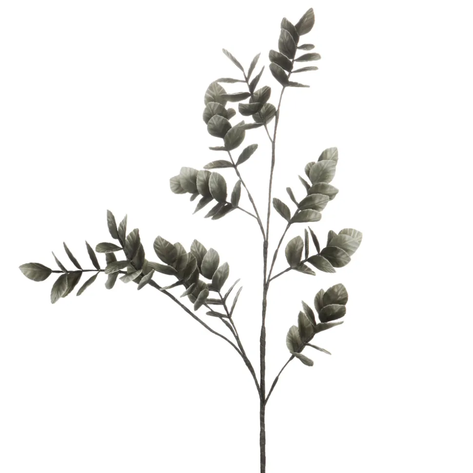 AMADEUS - Tige fleur artificielle Théa, coloris eucalyptus - H.120cm