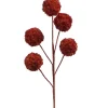 AMADEUS - Tige fleur artificielle Sylvia, coloris brique - H.89cm