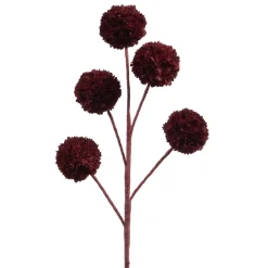 AMADEUS - Tige fleur artificielle Sylvia, coloris rouge - H.89cm