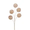 AMADEUS - Tige fleur artificielle Sylvia, coloris blanc/rose - H.89cm