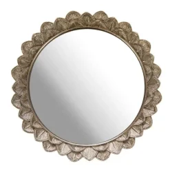 AMADEUS CADES - Plateau miroir léon doré 23x3x23cm