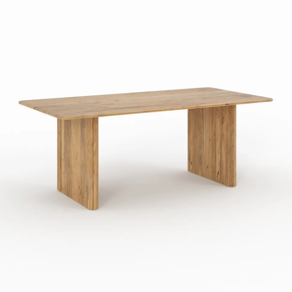 Andrea - table rectangulaire en bois d'acacia 8 personnes