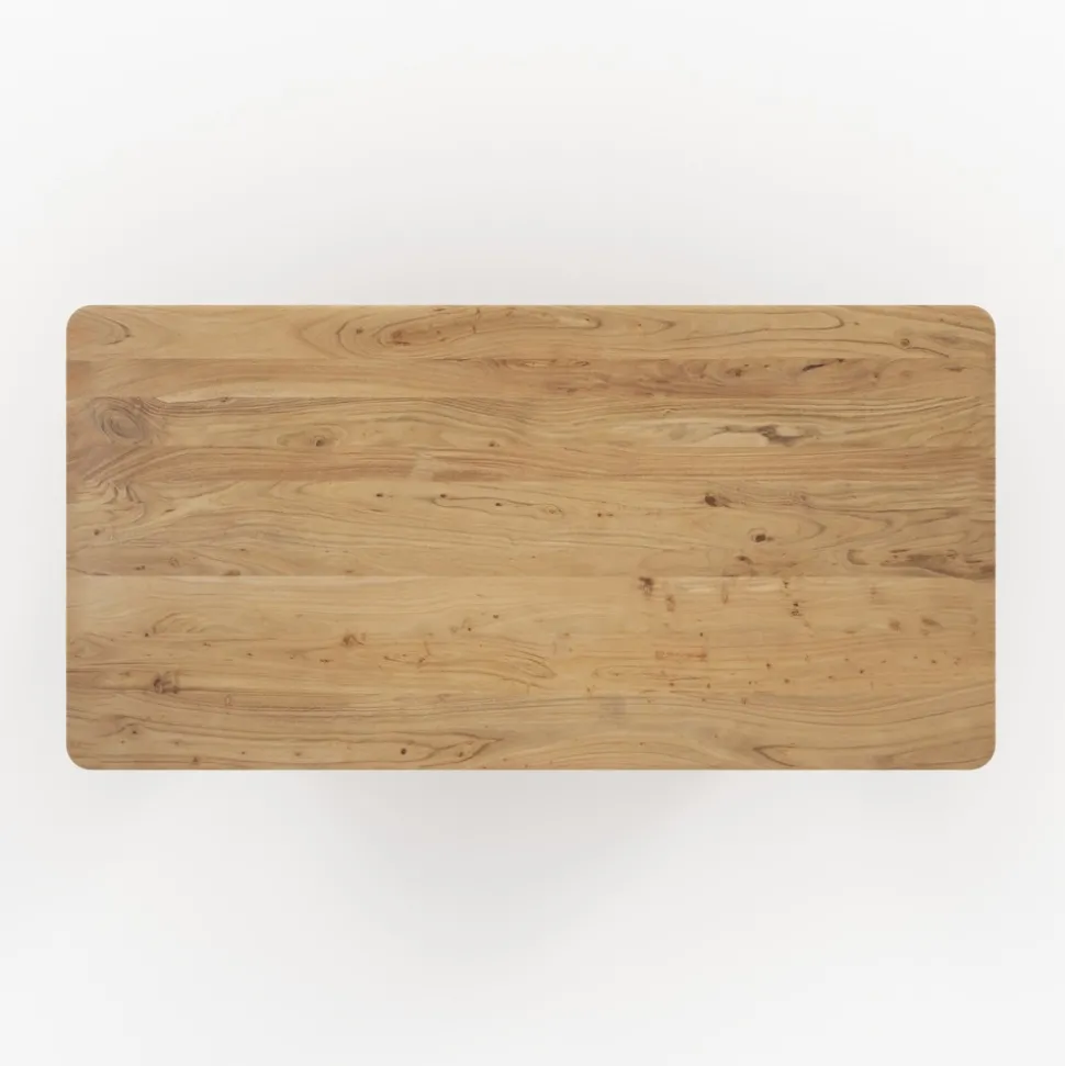 Andrea - table rectangulaire en bois d'acacia 8 personnes