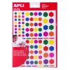 APLI - Gommettes héxagonales couleur assortis