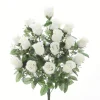 ARCHE DIFFUSION - Bouquet artificiel rose Gyspophile 18 tiges H.59 cm blanc